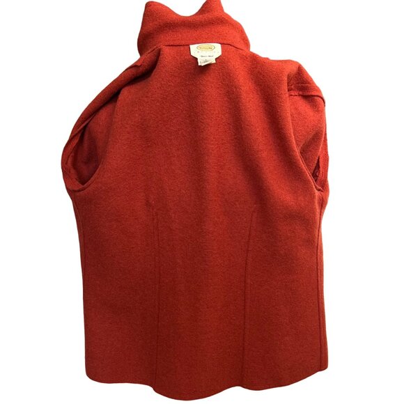 Talbots‎ Jacket Blazer Orange Terra Cotta Red Alpaca & Wool Blend Size LG Petite - Picture 5 of 8